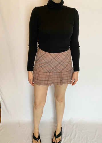90's Pink Plaid Micro Mini