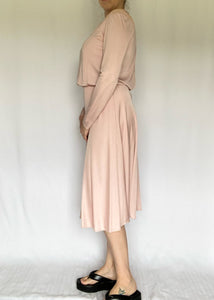 Blush Pink 70's Dress