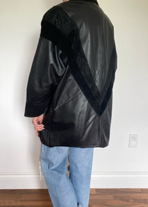80's Leather Coat