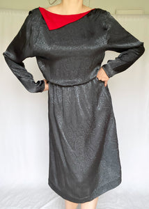 Grey 70's Midi Dress