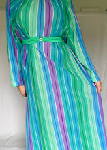 70's Colourful Striped Kaftan