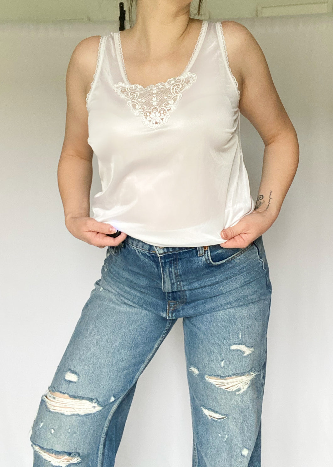 80's White Camisole