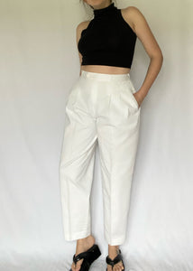 80's White Trousers