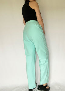 80's Mint Green Trousers
