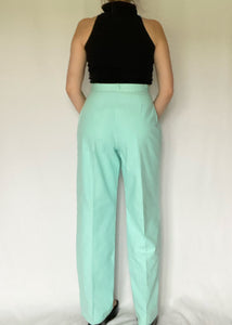 80's Mint Green Trousers