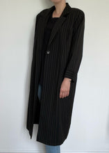 Black Pinstripe Blazer Dress