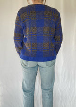 Blue and Grey Plaid Pullover