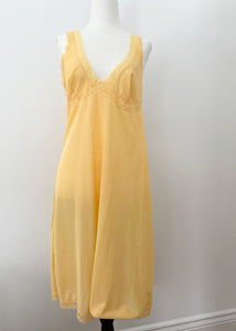 1970's Yellow Slip Dress