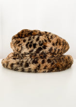 Faux Fur Leopard Bucket Hat