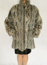 90's Leopard Faux Fur Coat