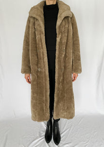90's Faux Fur Teddy Bear Coat