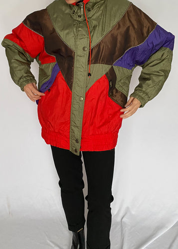 80's ISPO Colour Block Ski Jacket