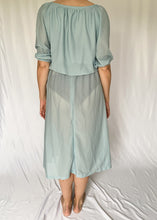 70's Blue Semi-Sheer Dress