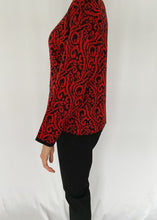 Black and Red 80's Knit Pullover