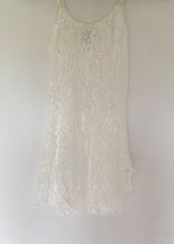 90's White Lace Negligee