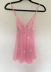 90's Pink Babydoll Negligee