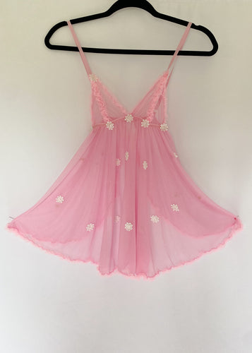 90's Pink Babydoll Negligee
