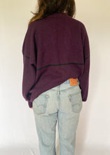 80's Purple Knit "Grandpa" Cardigan