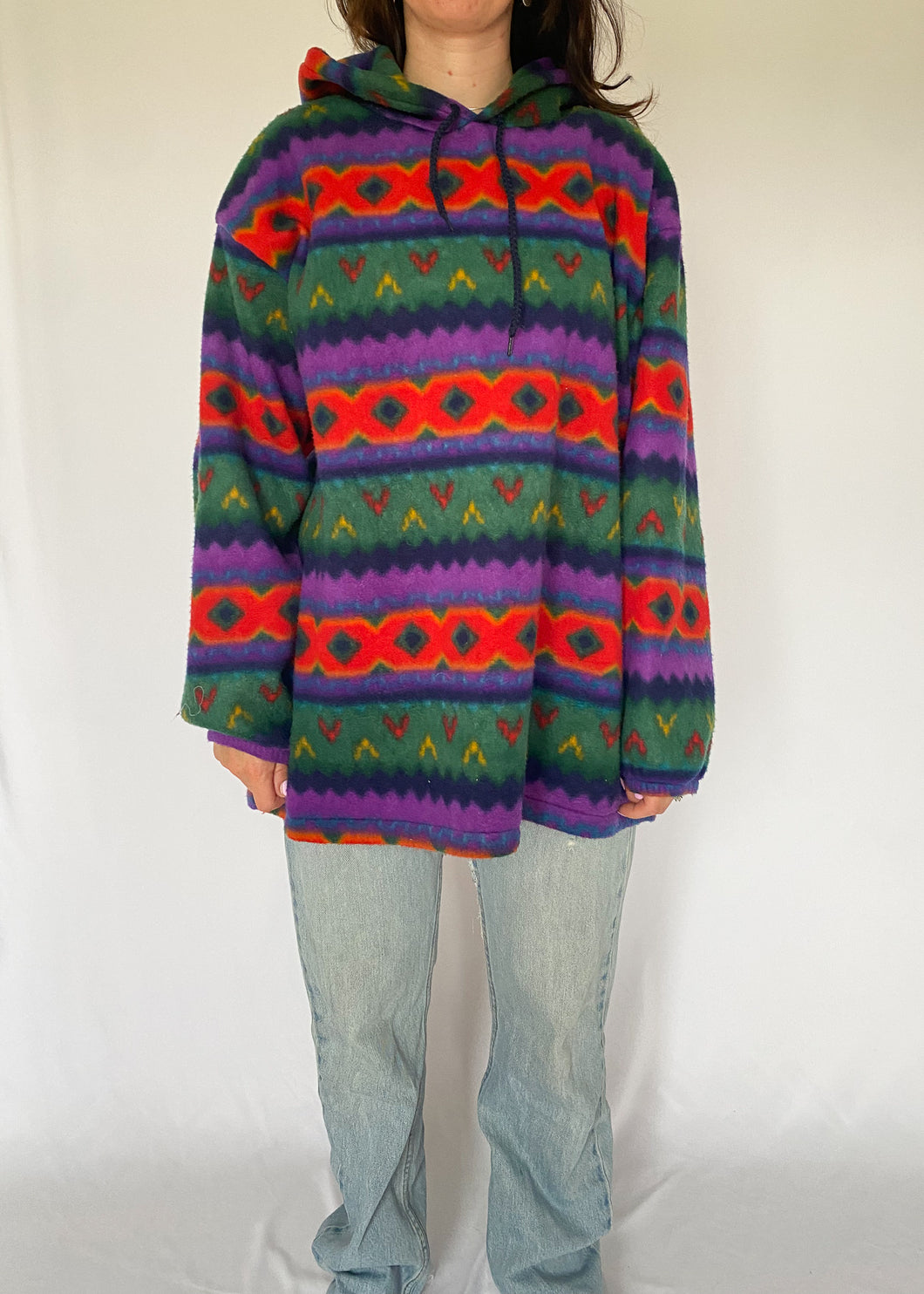 90's Hooded Fleece Pullover