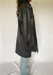 90's Black Danier Leather Jacket