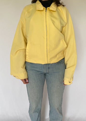 80's Pale Yellow Bomber