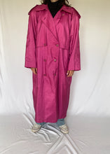 90's Hot Pink Trench Coat
