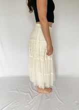 90's Ivory Lace Overlay Skirt