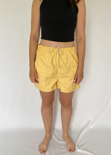 90's Yellow Running Shorts