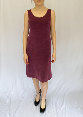 90's Purple Stretch Sleeveless Dress