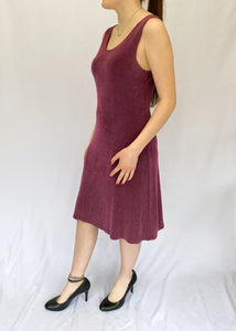 90's Purple Stretch Sleeveless Dress