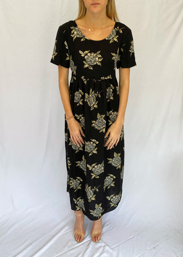 Floral 90's Short Sleeve Dress
