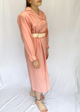 70's Pink Wool Collared Dress