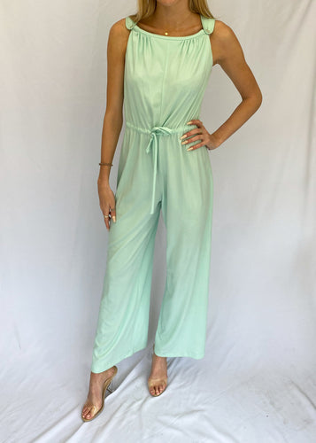 70's Mint Green Jumpsuit