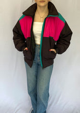 1989 Sun Ice Neon Colour Block Ski Jacket