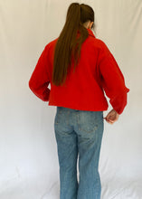 90's Red Drawstring Pullover