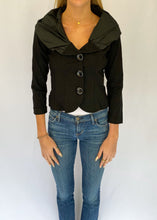 Black 90's Collared Button-Up Shirt