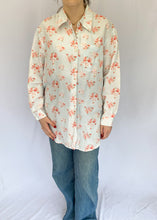 90's Pink Floral Button Up