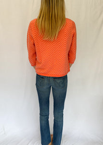 Pink 90's Zigzag Pattern Sweater