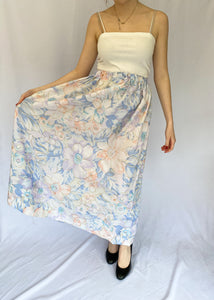 Pastel Floral Maxi Skirt