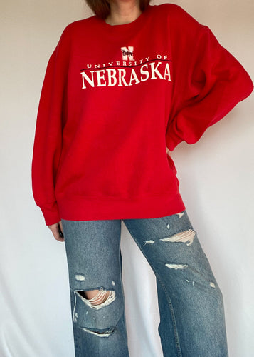 90's University of Nebraska Crew Neck