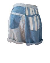 90's Striped Denim Shorts
