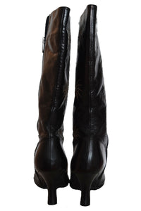 90's Leather Heeled Boot